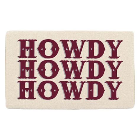 Texas A&M Aggies Howdy State Doormat
