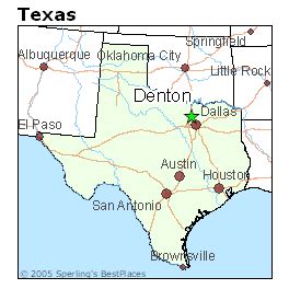 Denton Texas Map