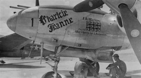 P-38 Lightning Nose Art Charlcie Jeanne Pilot Lt. James Watkins | World War Photos