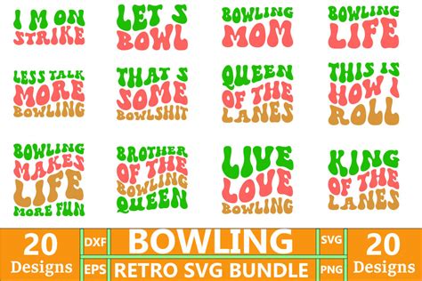 Retro Bowling T-shirt Design Bundle Graphic by Uss Studio · Creative Fabrica