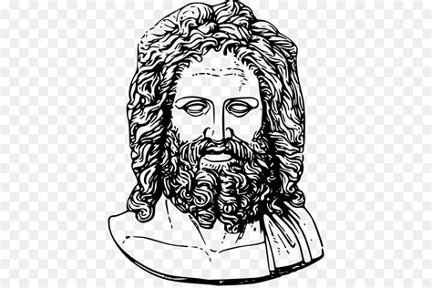 Realistic Greek God Zeus Drawing