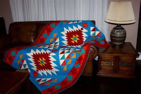 Quilt Pattern Navajo Indian / Native American/southwest Inspired Throw ...