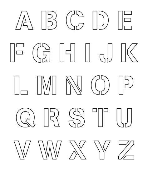 Printable Stencil Letters 2 Inch