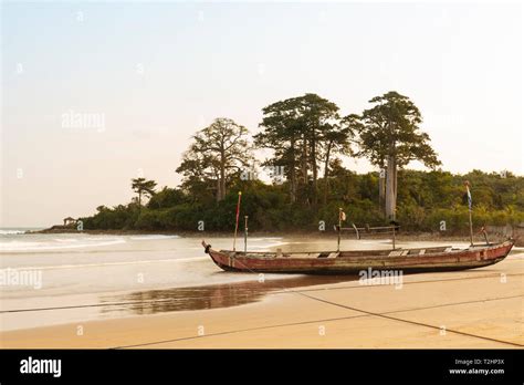 Busua Beach at sunset, Ghana, Africa Stock Photo - Alamy