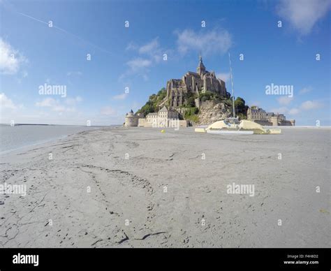 Mont Saint-Michel in low tide Stock Photo - Alamy