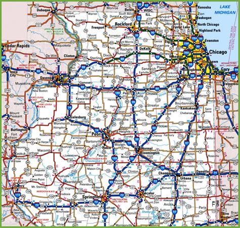 Printable Map Of Illinois - Free Printable Maps