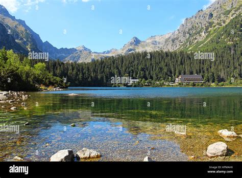 Poprad lake (Popradske pleso) in High Tatras (Vysoke Tatry) national ...