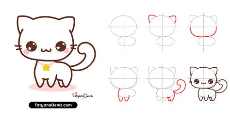 How To Draw Kawaii Cat Step By Step Kawaii Cat Drawing Easy Doodles | The Best Porn Website