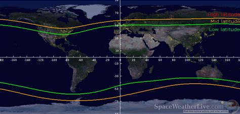 The low, middle and high latitude | Help | SpaceWeatherLive.com