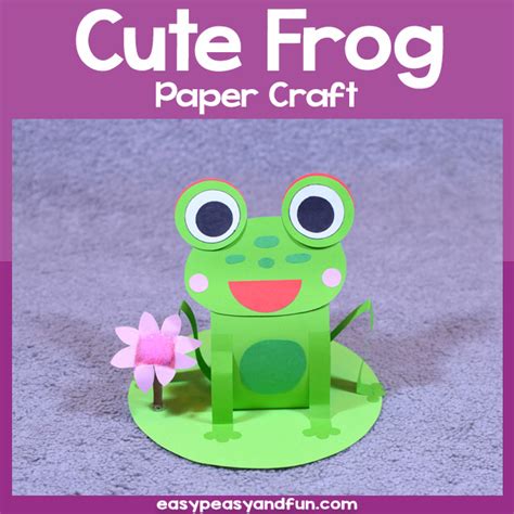 Cute Paper Frog Template – Easy Peasy and Fun Membership