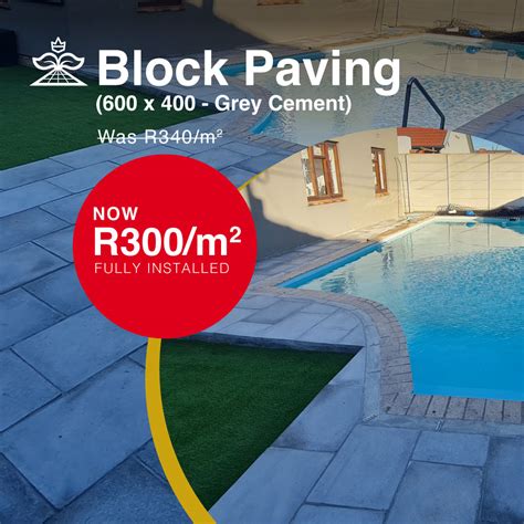 Block Paver 600 x 400 (Cement) - Royal Paving