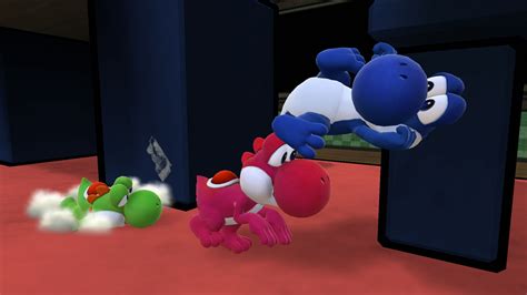 Barefoot Yoshis - Smash Wii U 9 - By @tamayoshi on Itaku