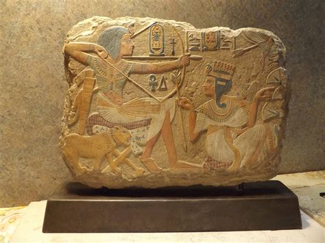 Egyptian Art / Relief Sculpture - Tutankhamun / Tutankhamen & his Queen ...