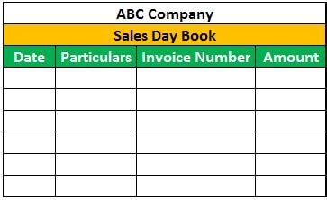 Sales Day Book - Definition, Format, Examples