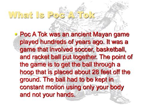 PPT - Pok A Tok PowerPoint Presentation - ID:6186966