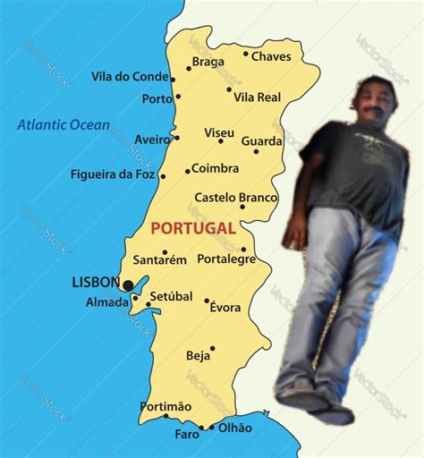 Map of Portugal (Carlos for scale) : r/Carlosforscale