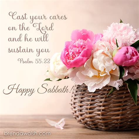 Happy Sabbath - Brenda Walsh Scripture Images