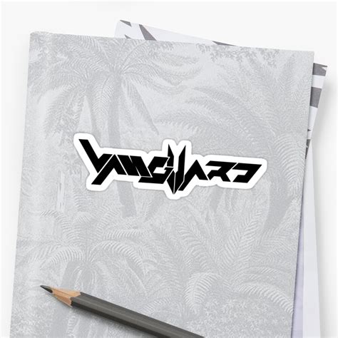 "Vanguard Logo Black" Sticker by VanguardMusic | Redbubble