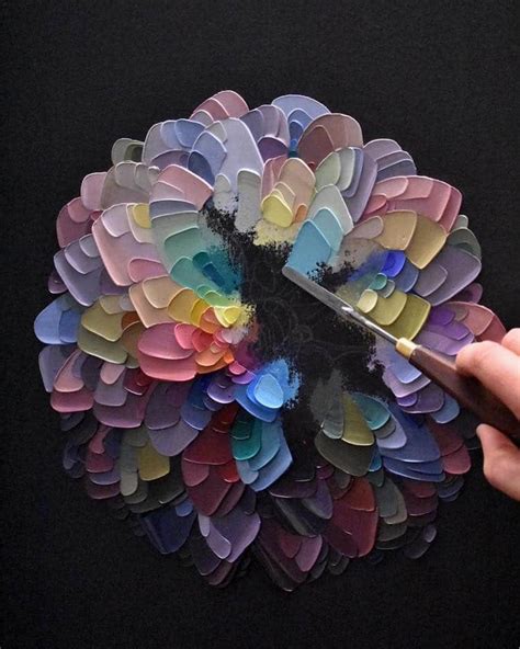 Incredible Palette Knife Paintings Create 3D Flowers Out of Layers of Paint