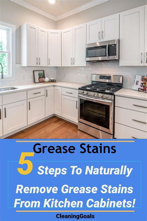 How To Remove Grease Stains From Kitchen Cabinets | Clean kitchen ...