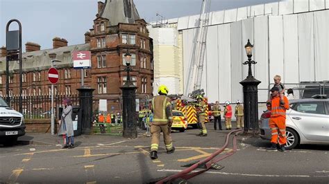 Ayr station hotel fire: Commuters hit as blaze burns through night ...