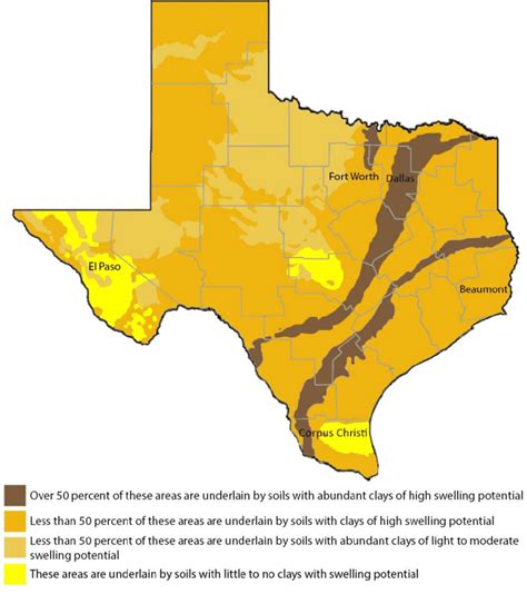 1 Expansive clay soil map of Texas (Adapted from Olive et al., 1989 ...