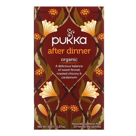 Pukka After Dinner Organic 20 Herbal Tea Sachets 111614 | Hardy's | New ...