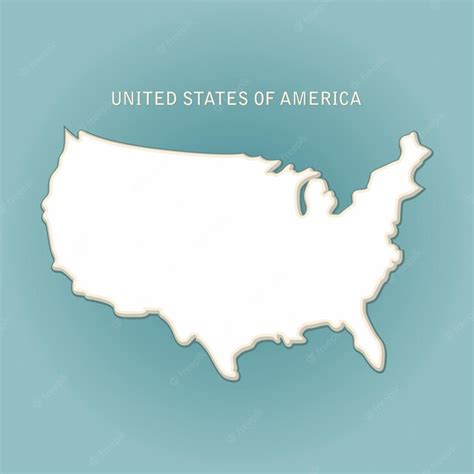 Premium Vector | United states map simple design vector illustration