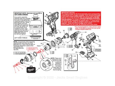 Milwaukee 2653-22 (Serial E42A) M18 FUEL 1/4" Hex Impact Driver Parts Parts Diagram for M18 FUEL ...