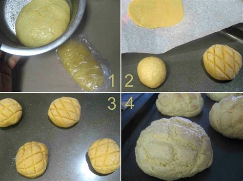 Melon Pan | Japanese Melon Bread Recipe - Nitha Kitchen