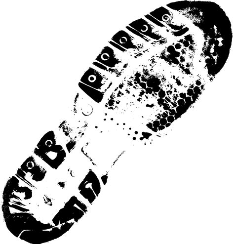 Transparent Foot Prints Png Footprint Clipart Black And White Png | Images and Photos finder