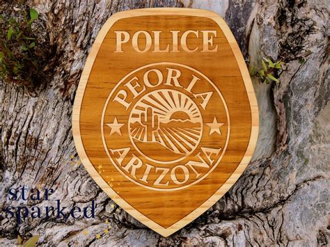 Peoria AZ Police Department Patch Plaque Police Academy | Etsy