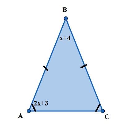 How to find Angle Measures of an Isosceles Triangle Given Angles with Variables | Geometry ...