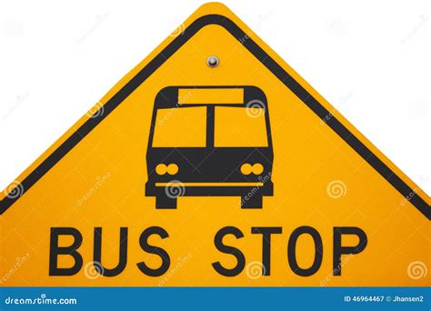 Bus Stop Sign Stock Photo - Image: 46964467