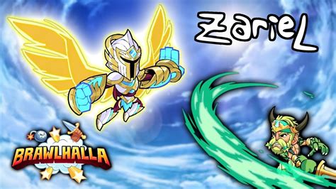 Zariel RANKED 2v2s Plat2+ w/ ZUMWAR! • Brawlhalla Diamond Gameplay ...