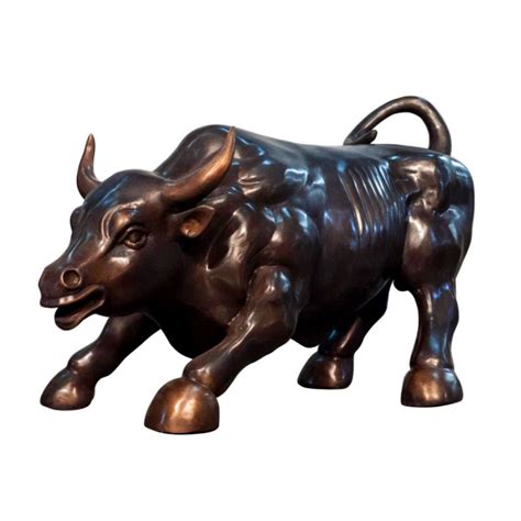 Bronze Wall Street Bull Sculpture - Florida Bronze Statues, Sculptures ...