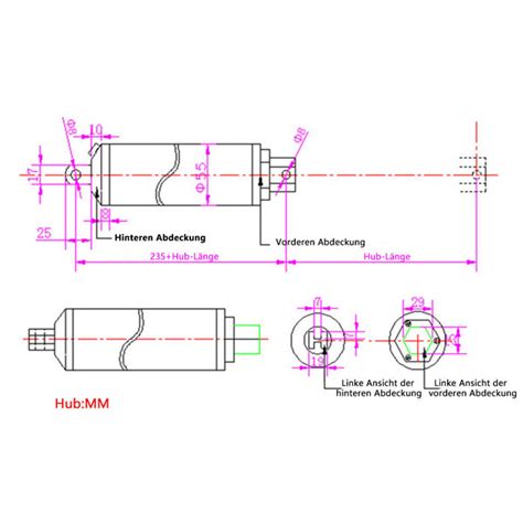 DC12V 24V High Speed Linear Motor Fast Electric Actuator Stroke 24inch ...