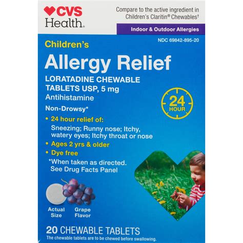 CVS Health Children's Allergy Relief Loratadine Chewable Tablets | Pick Up In Store TODAY at CVS