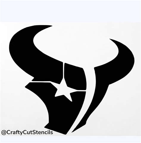 Texans Football Logo Stencil Durable & Reusable Stencils 7x4 - Etsy