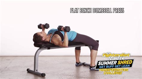 Flat Bench Dumbbell Press - YouTube