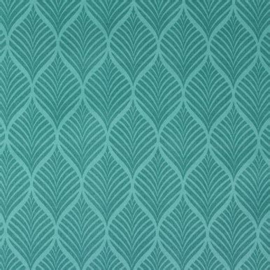 TIMMONS TEAL Floral Print Upholstery And Drapery Fabric