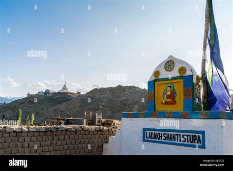 Ladakh Shanti Stupa, Ladakh, India Stock Photo - Alamy