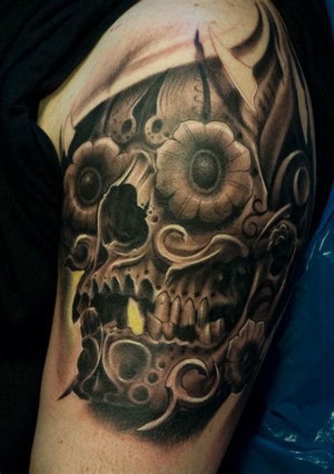 Sreampunk skull tattoo - 25 Awesome Steampunk tattoo designs