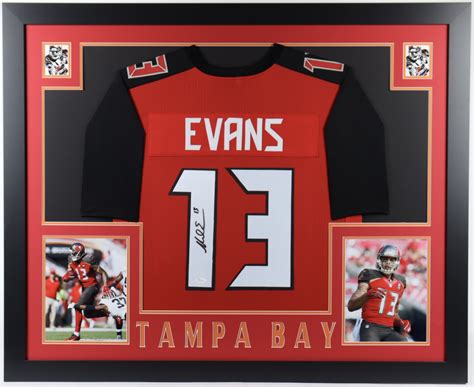 Mike Evans Signed 35x43 Custom Framed Jersey (JSA COA) | Pristine Auction