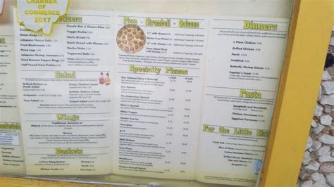 Menu at Castaways Pizza & Grill restaurant, Conneaut