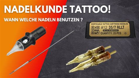 Nadelkunde Tattoo: Welche Nadel du wann verwenden solltest - YouTube