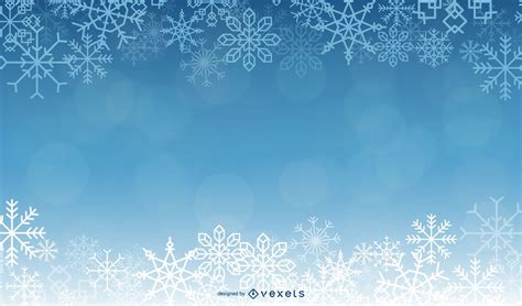 Descarga Vector De Hermoso Fondo Azul De Navidad Con Copos De Nieve