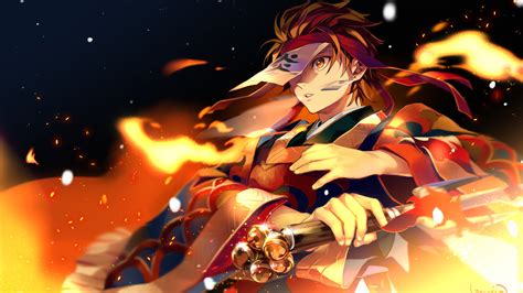 demon slayer tanjiro kamado with sword with black background and sparks hd anime-HD Wallpapers ...