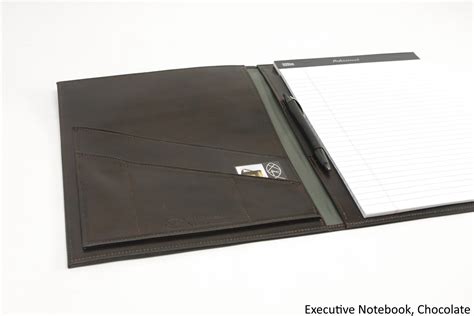 Executive Leather Notebook - For Standard Notepads (2 sizes)