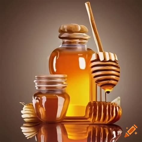 Jar of honey on Craiyon